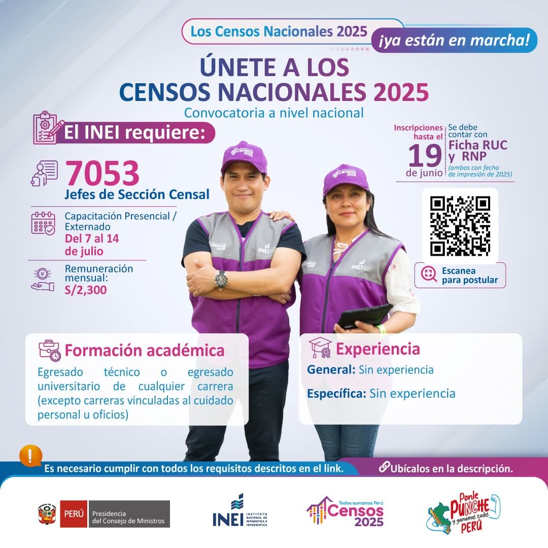 Convocatoria Censo Nacional 2025